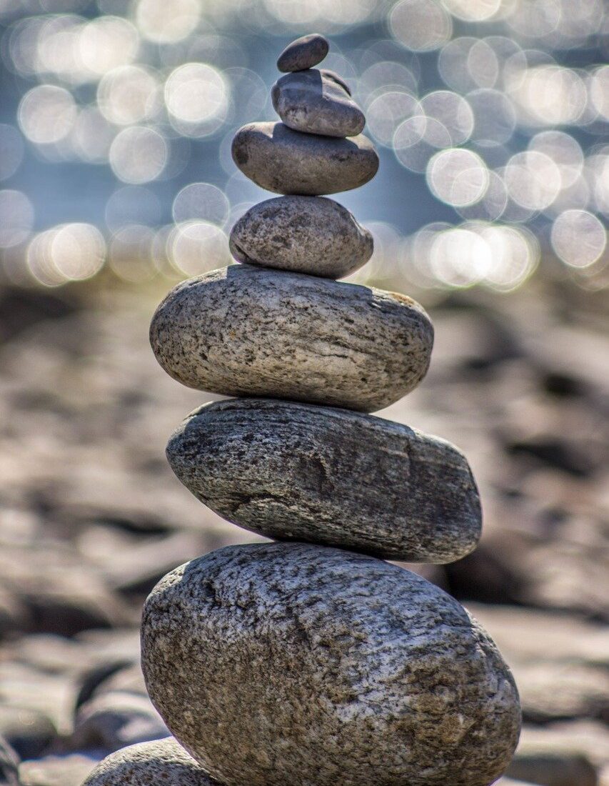 stones, pebbles, round